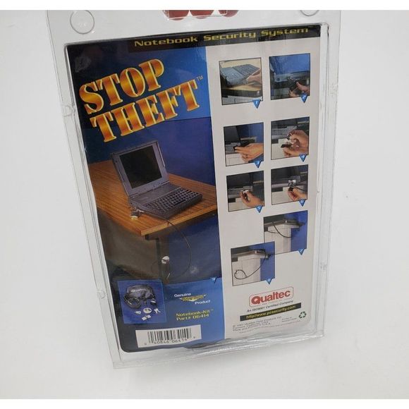 Qualtec Notebook Security System Kit # 06414 Cable Lock - Picture 5 of 6